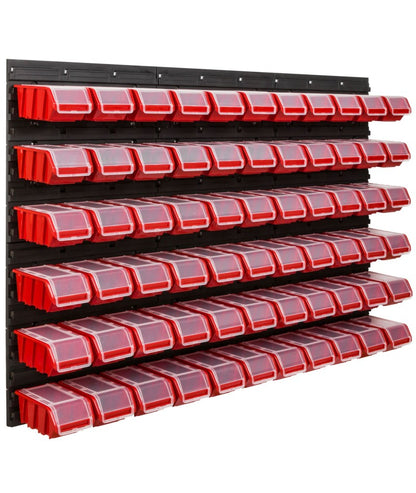 Tool wall with 66 containers