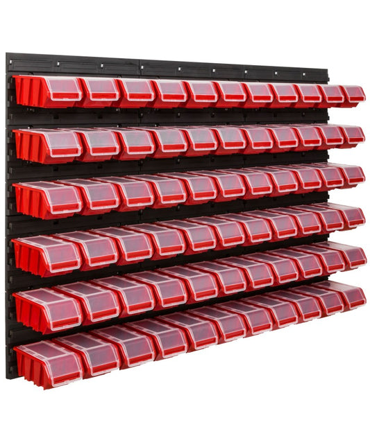 Tool wall with 66 containers