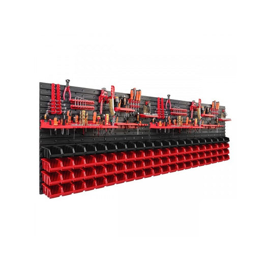 Tool wall 230x78 cm with 84 containers