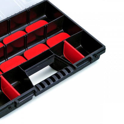 Organizer met deksel 49 x 39 x 6,5 cm Zwart