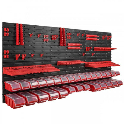 Tool wall 1728 x 780 with 30 containers including lids