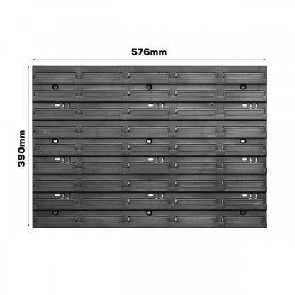 Tool board 57.5 x 39 cm + 4 stacking trays + tool holder