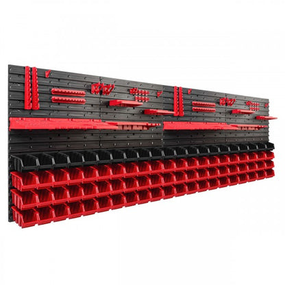 Tool wall 230x78 cm with 84 containers