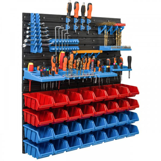 tool wall 77 x 78 cm with holders and 32 trays