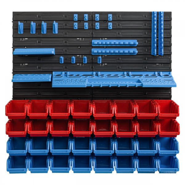 tool wall 77 x 78 cm with holders and 32 trays