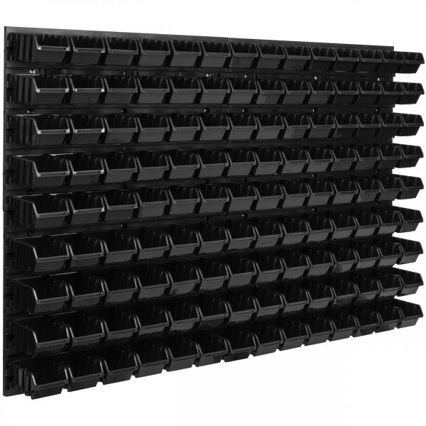 Tool wall 1152 x 780 mm + 126 black containers