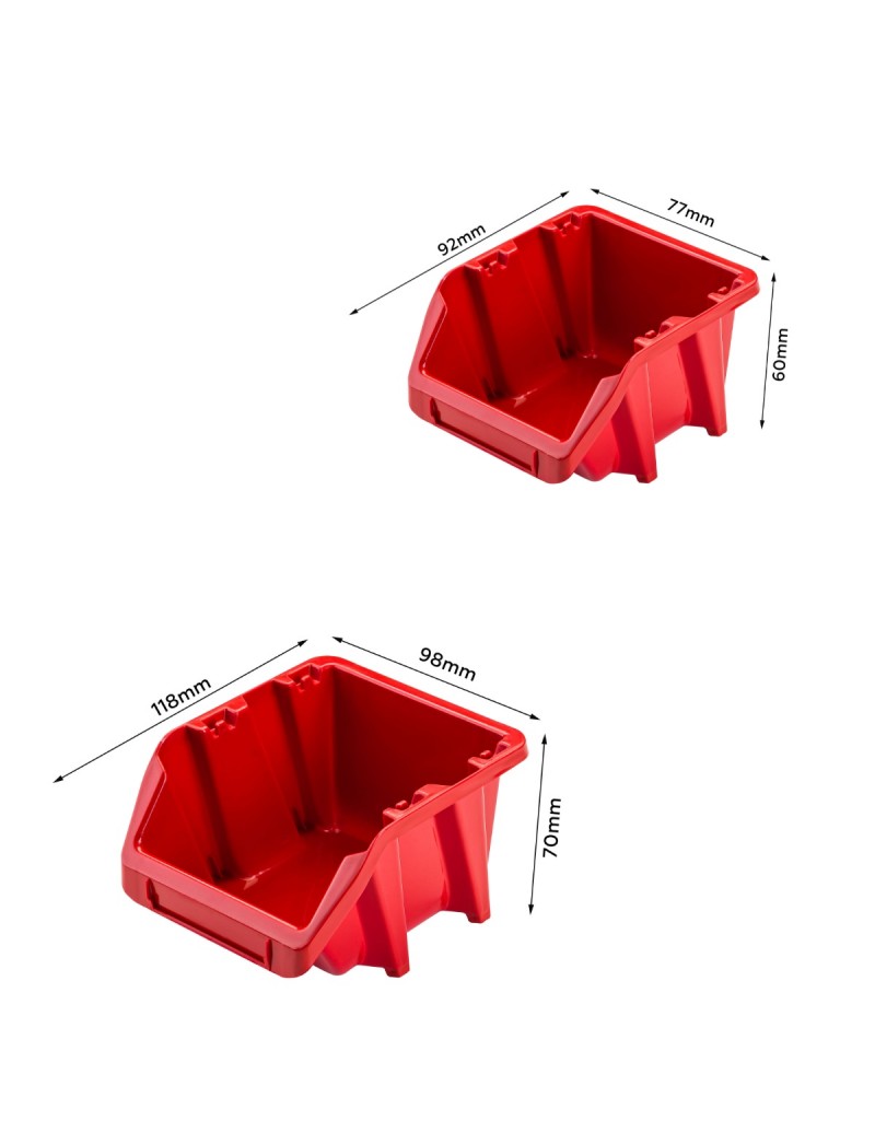 Tool wall 780 x 390 mm with 34 trays